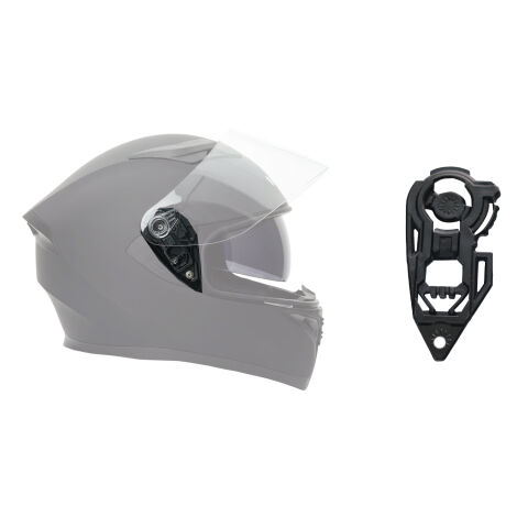 GP NERO MKS003 Uyumlu Motosiklet Kask Vizör Bağlantı Aparatı Siyah