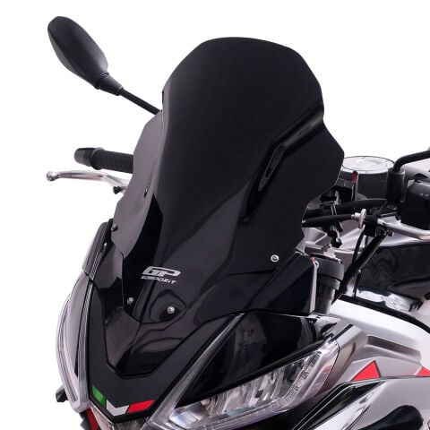 GP Kompozit Aprilia Tuono 660 Factory 2021-2024 Uyumlu Ön Cam Siyah