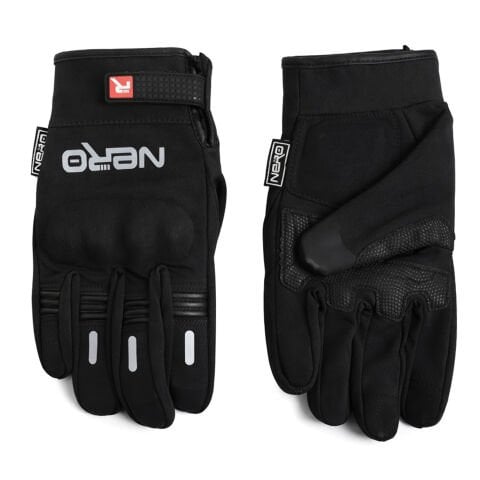 GP NERO ELD05 Yumruk ve Avuç İçi Korumalı 4 Mevsim Motosiklet Eldiveni