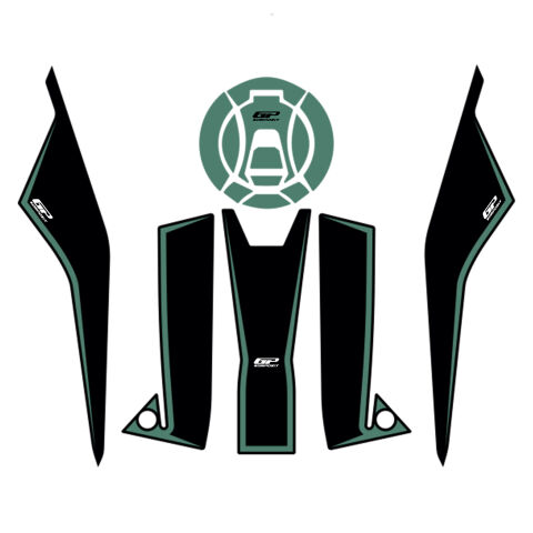 GP Kompozit Zontes ZT368T-G 2026 Uyumlu Tank Pad Yeşil