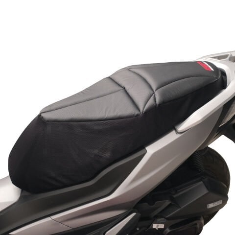 GP Kompozit Voge SR1 2023-2025 Uyumlu Fileli Motosiklet Konfor Sele Kılıfı Siyah