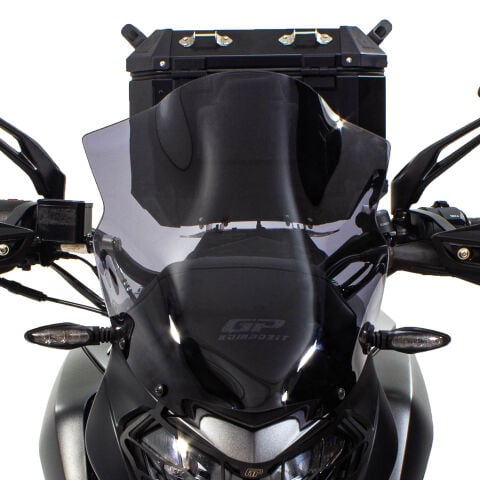GP Kompozit Bajaj Dominar 250 / 400 2017-2026 Uyumlu Kısa Ön Cam Siyah