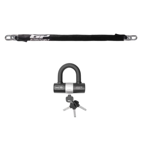 GP Kompozit Universal 2 mt 13 mm Motosiklet Zinciri ve Kilidi