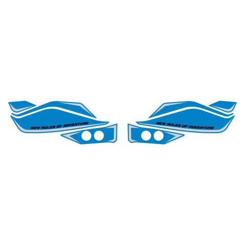 GP Kompozit Zontes ZT368T-G 2026 Uyumlu Elcik Sticker Mavi