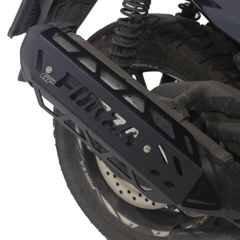 GP Kompozit Honda Forza 250 2018-2020 Uyumlu Egzoz Koruma Kapağı Siyah