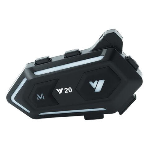 GP KATJMER Y20 Bluetooth 5.3 RGB Işıklı IPX6 Motosiklet Kask Kulaklığı Intercom
