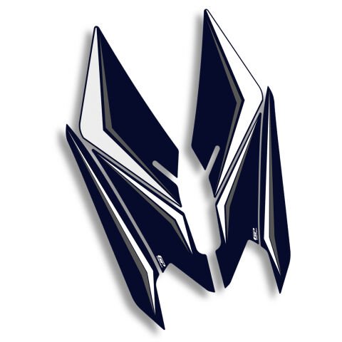 GP Kompozit Honda PCX 125 / 150 2025 Uyumlu Yan Ayak Pad Mavi