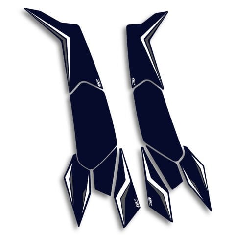 GP Kompozit Honda PCX 125 / 150 2025-2026 Uyumlu Yan Alt Ayak Pad Mavi