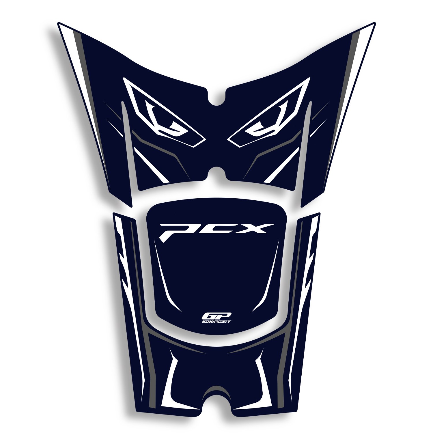 GP Kompozit Honda PCX 125 / 150 2025-2026 Uyumlu Tank Pad Mavi