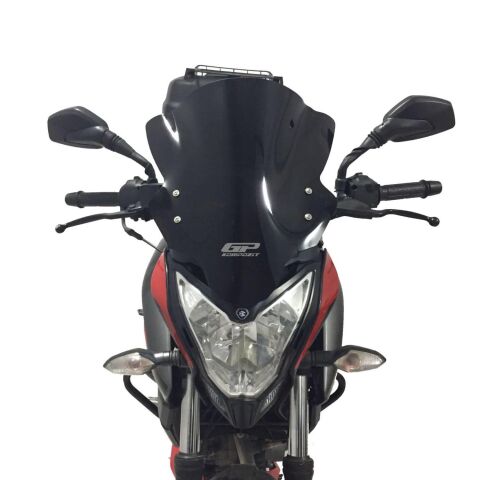 GP Kompozit Bajaj Pulsar NS 200 2011-2024 Uyumlu Ön Tur Camı Şeffaf