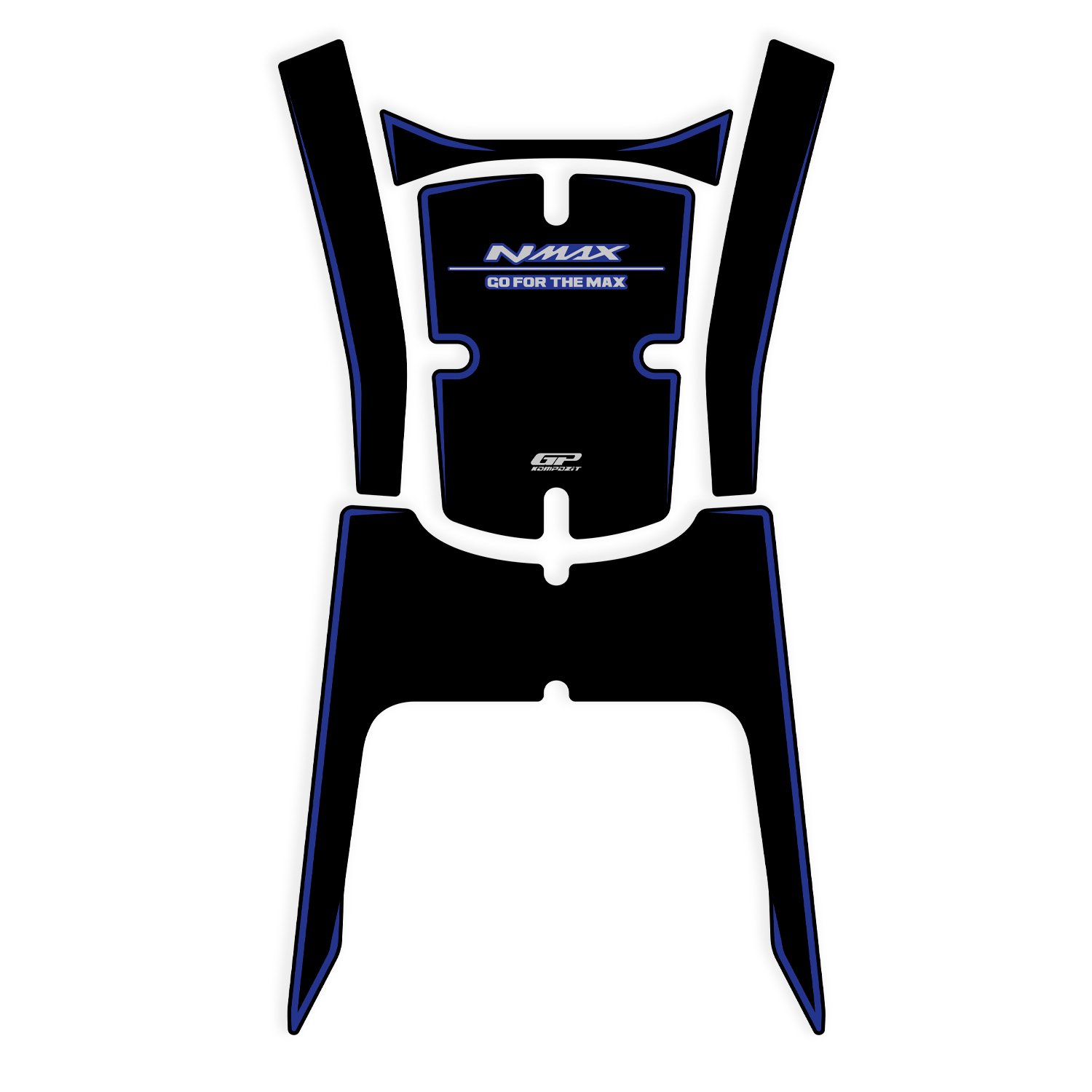 GP Kompozit Yamaha NMAX 125 / 155 2025 Uyumlu Tank Pad Mavi