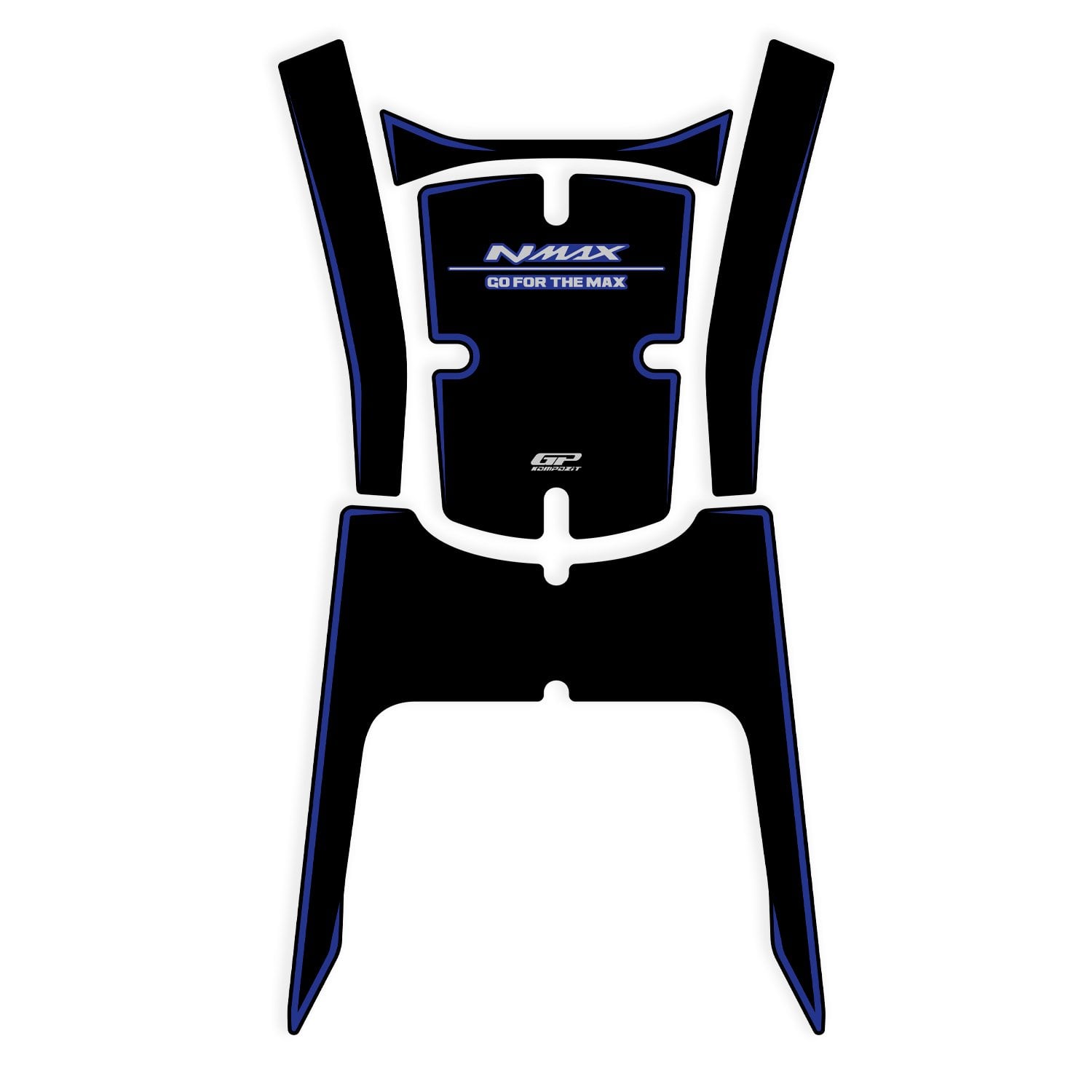 GP Kompozit Yamaha NMAX 125 / 155 2025-2026 Uyumlu Tank Pad Mavi