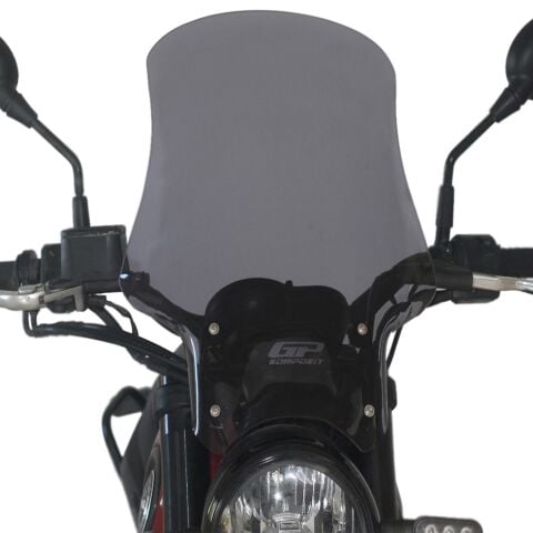 GP Kompozit Benelli Leoncino 2019-2020 Uyumlu Ön Cam Siyah