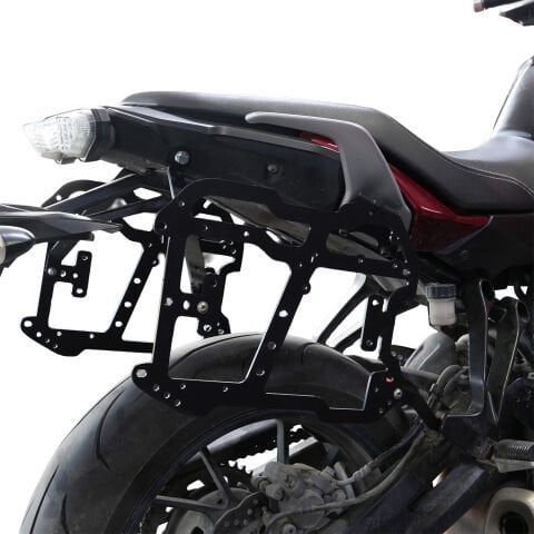 GP Kompozit Yamaha MT-07 Tracer 2016-2024 Uyumlu Yan Çanta Demiri Siyah