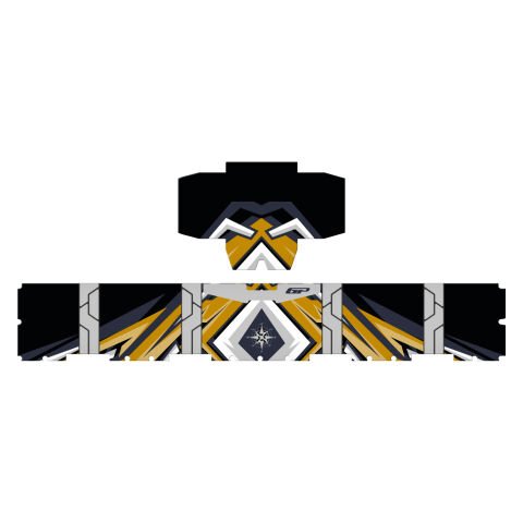 GP Kompozit DSN07 37 lt Alüminyum Motosiklet Çanta Uyumlu Sticker