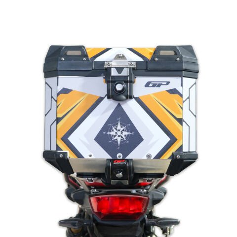 GP Kompozit DSN07 37 lt Alüminyum Motosiklet Çanta Uyumlu Sticker