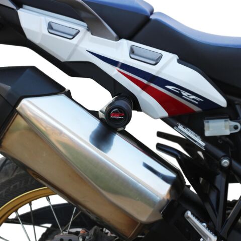 GP Kompozit Honda Africa Twin CRF1000L 2016-2019 Uyumlu Egzoz Koruma Takozu Siyah