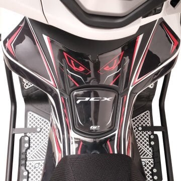 GP Kompozit Honda PCX 125 / 150 2025 Uyumlu Full Tank Pad Seti Kırmızı