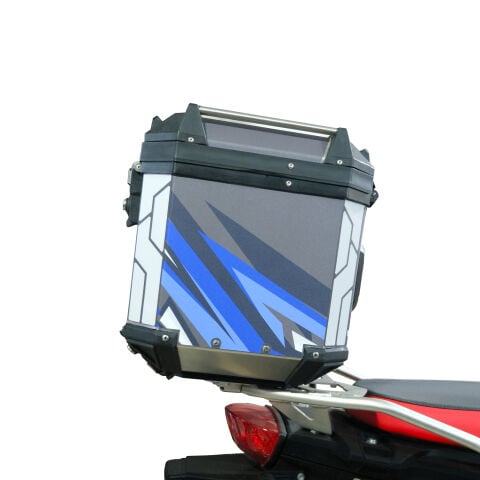 GP Kompozit DSN08 37 lt Alüminyum Motosiklet Çanta Uyumlu Sticker