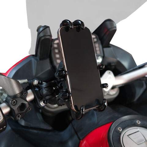 GP Kompozit TTR13 Universal Gidon Bağlantılı Titreşim Modüllü Telefon Tutucu Siyah