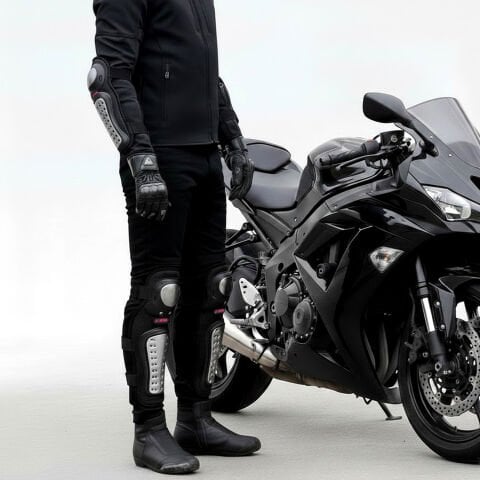 GP Kompozit DRZ001 Motosiklet Dizlik ve Dirseklik Koruma Seti