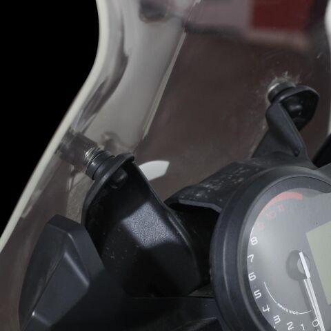 GP Kompozit BMW F 750 GS 2018-2024 Uyumlu Ön Cam Siyah