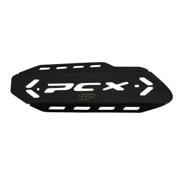 GP Kompozit Honda PCX 125 / 150 2018-2025 Uyumlu Egzoz Koruma Kapağı Siyah