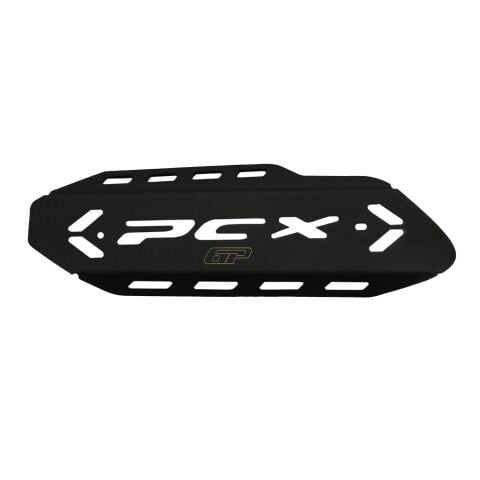 GP Kompozit Honda PCX 125 / 150 2018-2025 Uyumlu Egzoz Koruma Kapağı Siyah