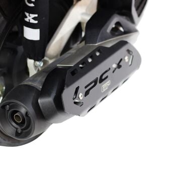 GP Kompozit Honda PCX 125 / 150 2018-2025 Uyumlu Egzoz Koruma Kapağı Siyah
