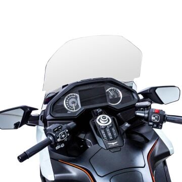 GP Kompozit Honda Gold Wing / Bagger 2018-2023 Uyumlu Baskılı Ön Cam Füme