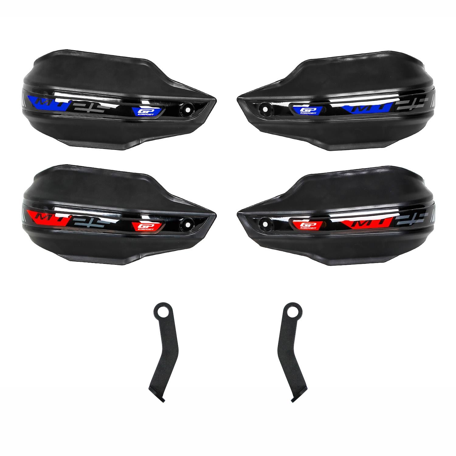 GP Kompozit Yamaha MT-25 2015-2026 Uyumlu Plastik Elcik Koruma Siyah