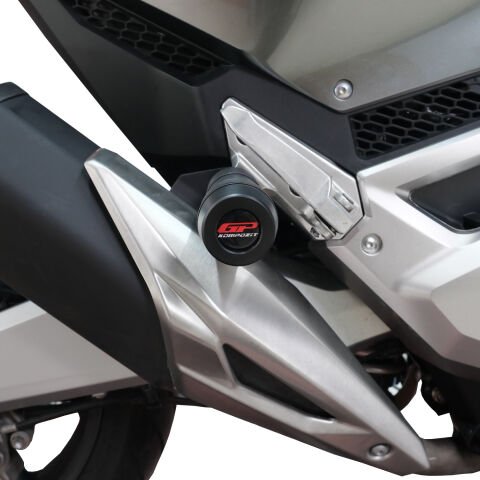 GP Kompozit Honda X-ADV 2017-2026 Uyumlu Egzoz Koruma Takozu Siyah