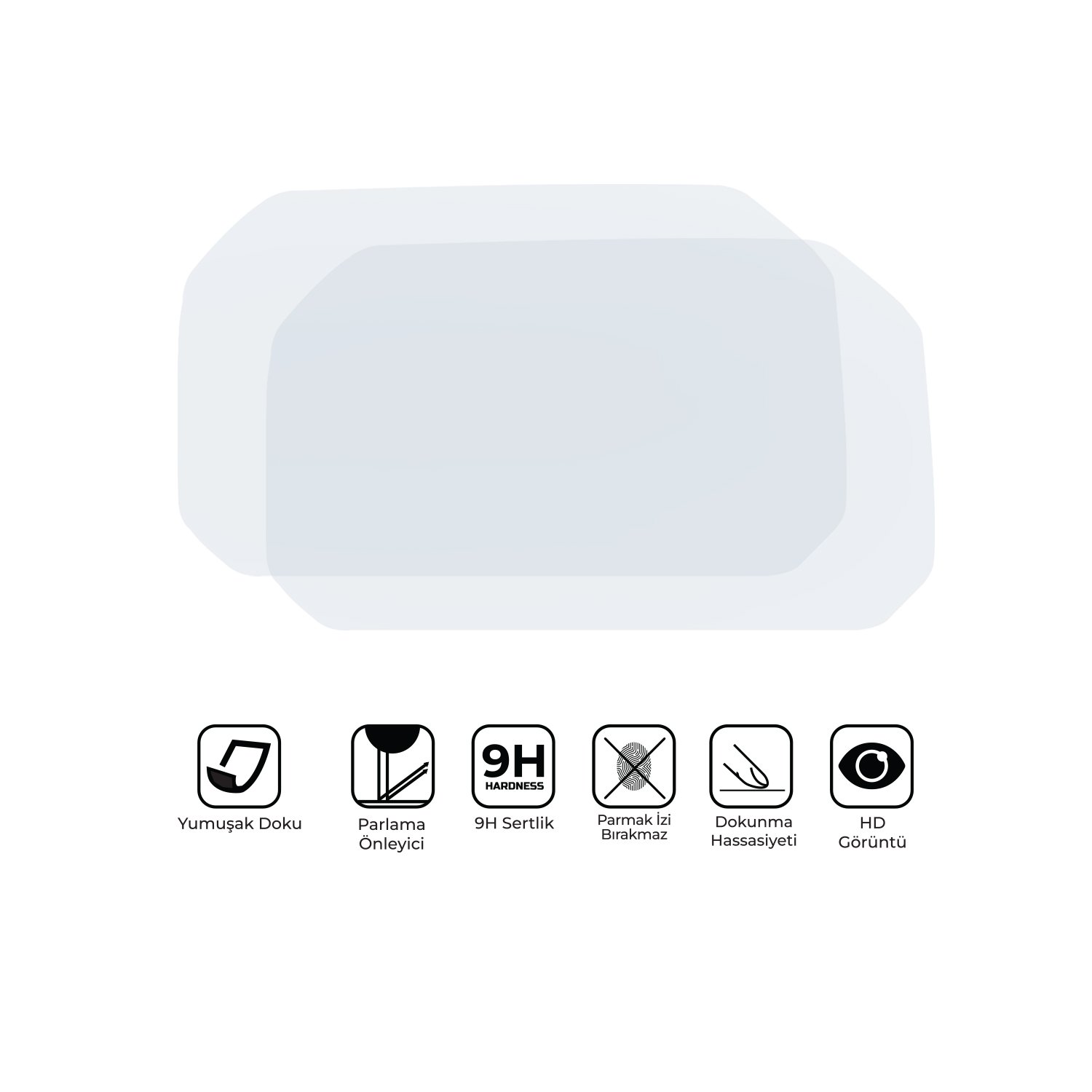 GP Kompozit BMW M 1000 XR 2024-2026 Uyumlu Motosiklet Ekran Koruyucu Şeffaf