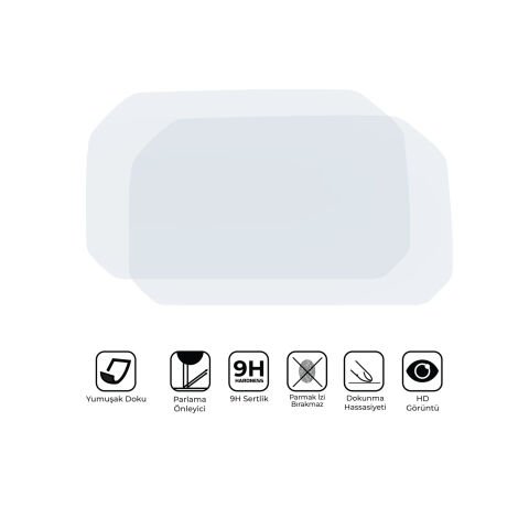 GP Kompozit BMW M 1000 XR 2024 Uyumlu Motosiklet Ekran Koruyucu Şeffaf