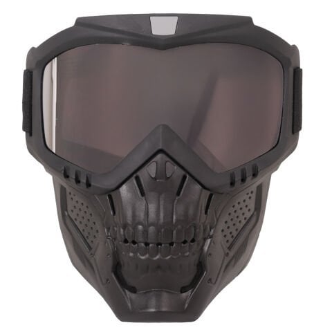 GP Kompozit MSK002 Enduro / Off-Road Maskeli Aynalı Motosiklet Gözlüğü Siyah