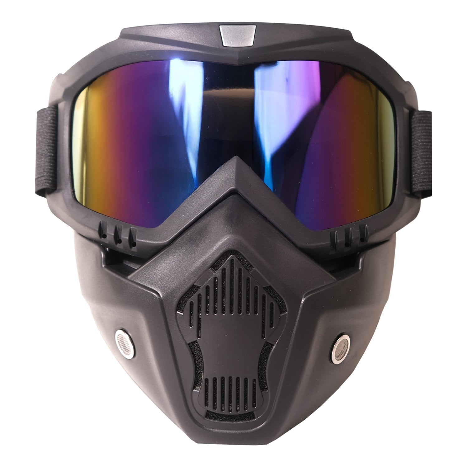 GP Kompozit MSK001 Enduro / Off-Road Maskeli Aynalı Motosiklet Gözlüğü Mavi