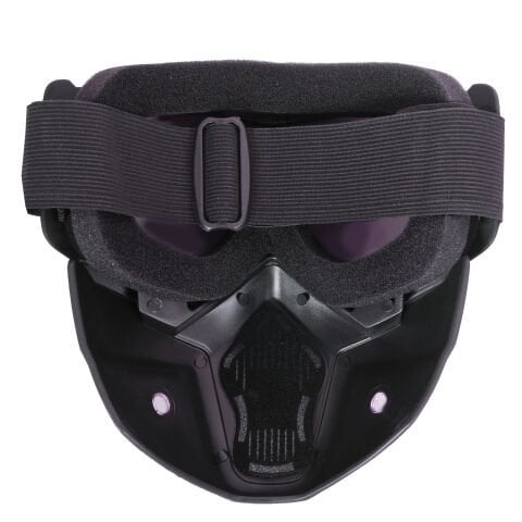 GP Kompozit MSK001 Enduro / Off-Road Maskeli Aynalı Motosiklet Gözlüğü Mavi