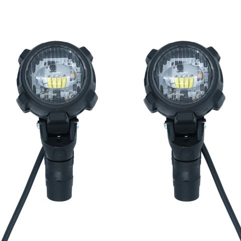 GP Kompozit SFR002 Medium Universal Çakarsız Motosiklet Sis Farı Seti Siyah