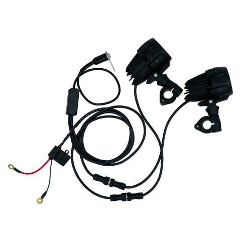 GP Kompozit SFR002 Medium Universal Çakarsız Motosiklet Sis Farı Seti Siyah