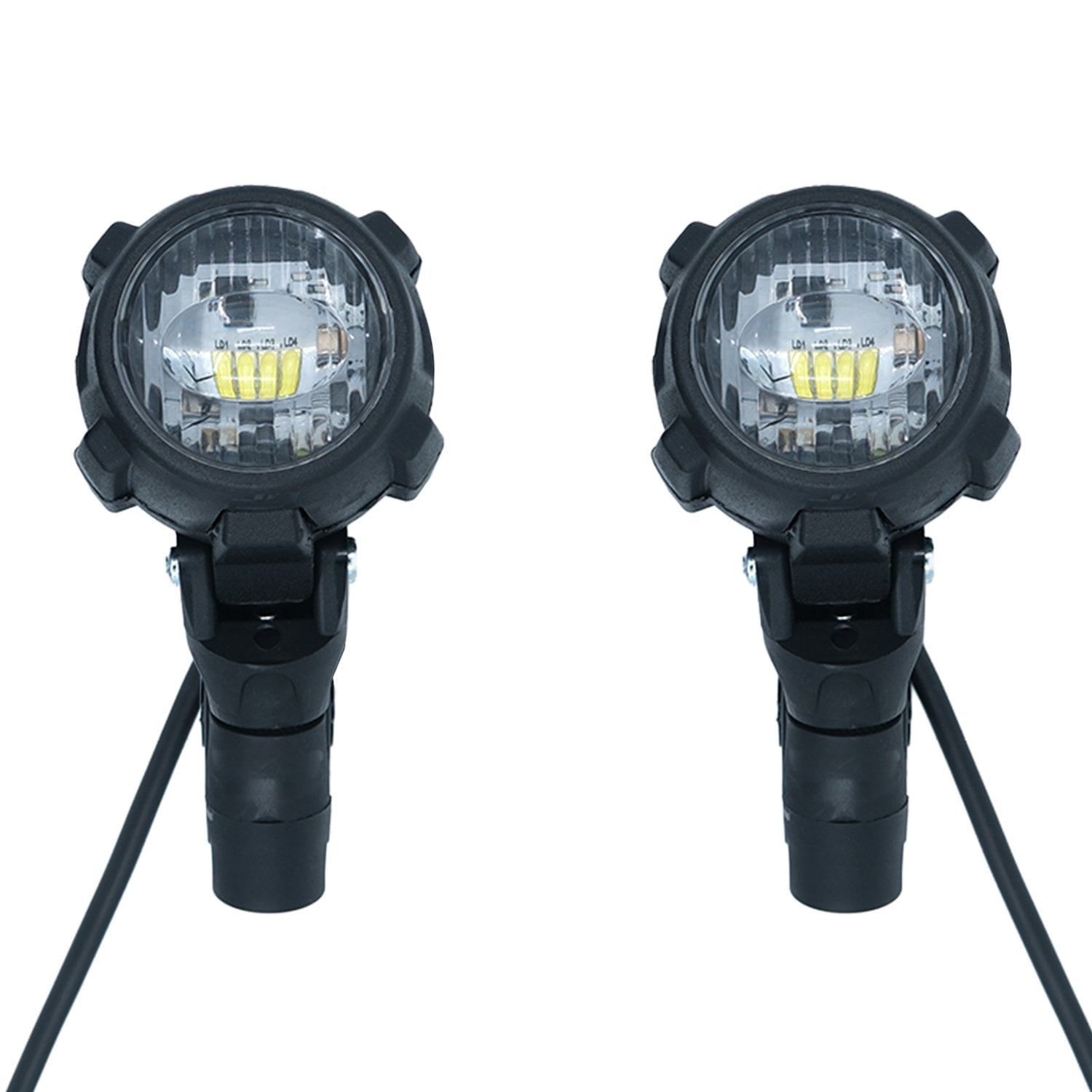 GP Kompozit SFR002 Medium Universal Çakarsız Motosiklet Sis Farı Seti Siyah