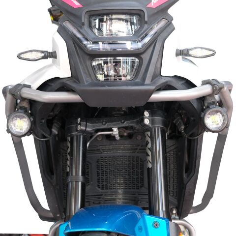GP Kompozit SFR002 Medium Universal Çakarsız Motosiklet Sis Farı Seti Siyah