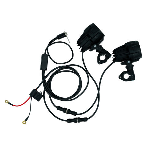 GP Kompozit SFR002 Medium Universal Çakarsız Motosiklet Sis Farı Seti Siyah
