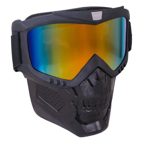GP Kompozit MSK002 Enduro / Off-Road Maskeli Aynalı Motosiklet Gözlüğü Sarı