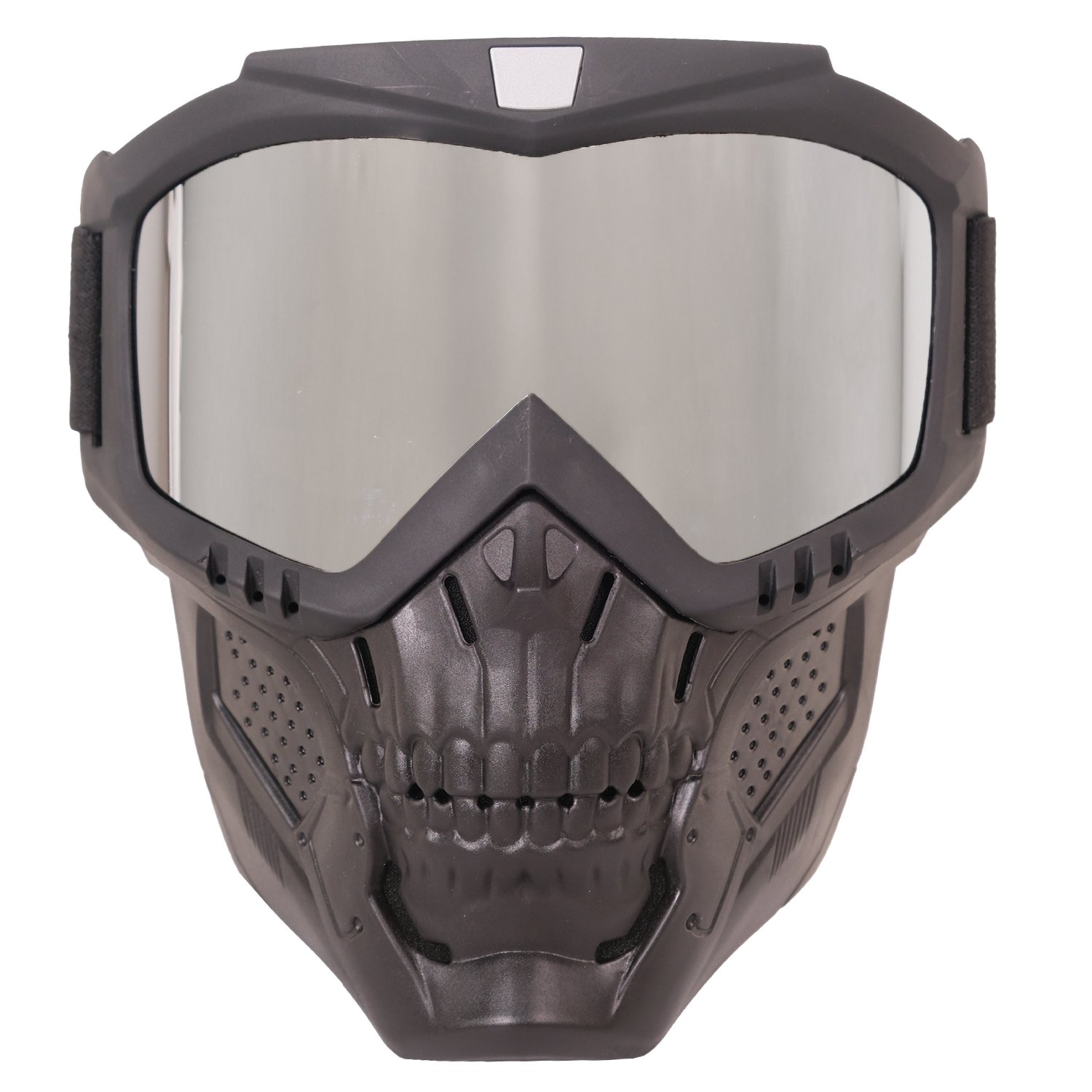 GP Kompozit MSK002 Enduro / Off-Road Maskeli Aynalı Motosiklet Gözlüğü Gri
