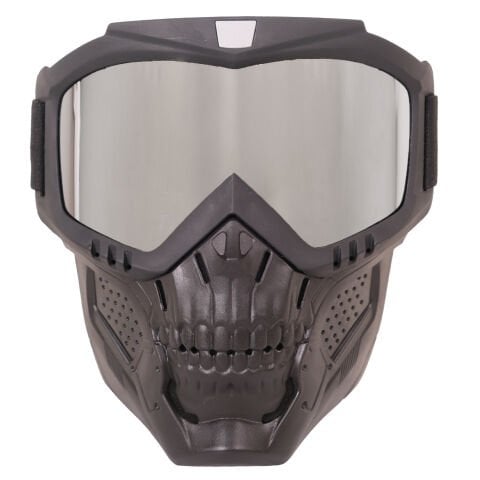 GP Kompozit MSK002 Enduro / Off-Road Maskeli Aynalı Motosiklet Gözlüğü Gri