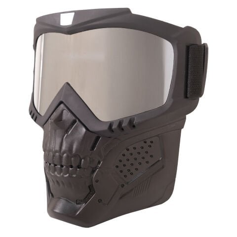 GP Kompozit MSK002 Enduro / Off-Road Maskeli Aynalı Motosiklet Gözlüğü Gri