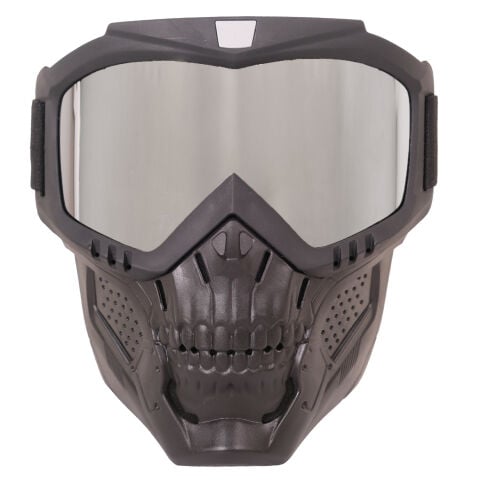 GP Kompozit MSK002 Enduro / Off-Road Maskeli Aynalı Motosiklet Gözlüğü Gri