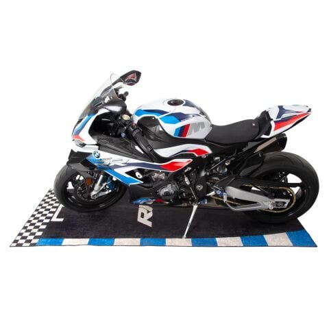 GP Kompozit BMW RR Universal Motosiklet Halısı Siyah-Mavi