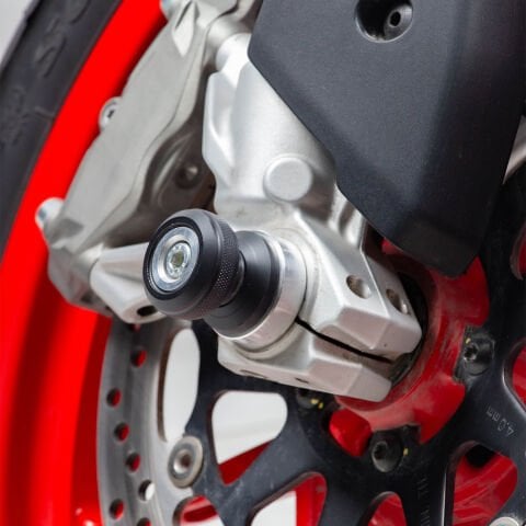 GP Kompozit Ducati Multistrada V2 2022-2023 Uyumlu Uyumlu Aks Koruma Takozu Seti Siyah