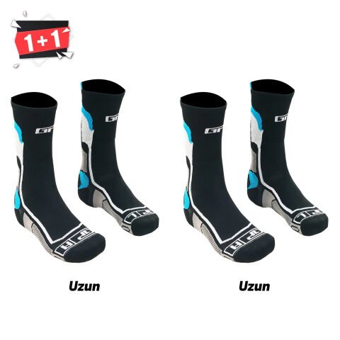 GP Kompozit Universal Uzun Termal Çorap Seti Mavi